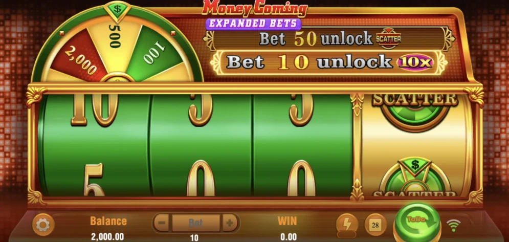 Money Coming Expanded Bets Slot