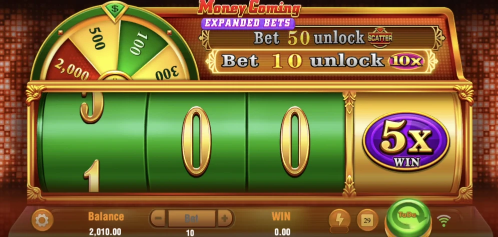 Money Coming Expanded Bets Slot